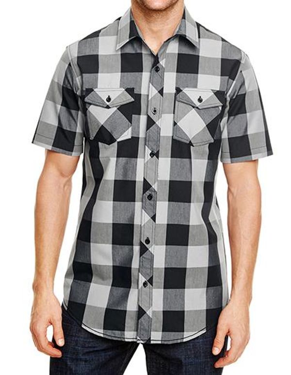 couleur Black - White (Checked)