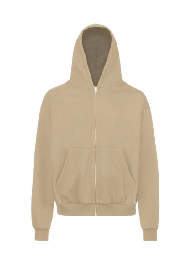 Oversized Zipped Hoodie Croissant GRAMMA