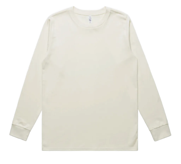 Wo's Classic Long Sleeve Tee Ecru As Colour