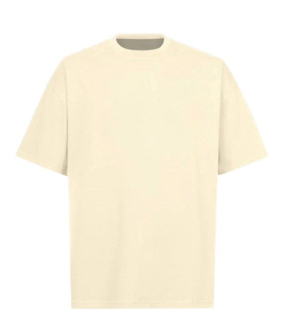 ULTRA LUXURY OVERSIZED TEE SHIRT 240GSM Cream GRAMMA