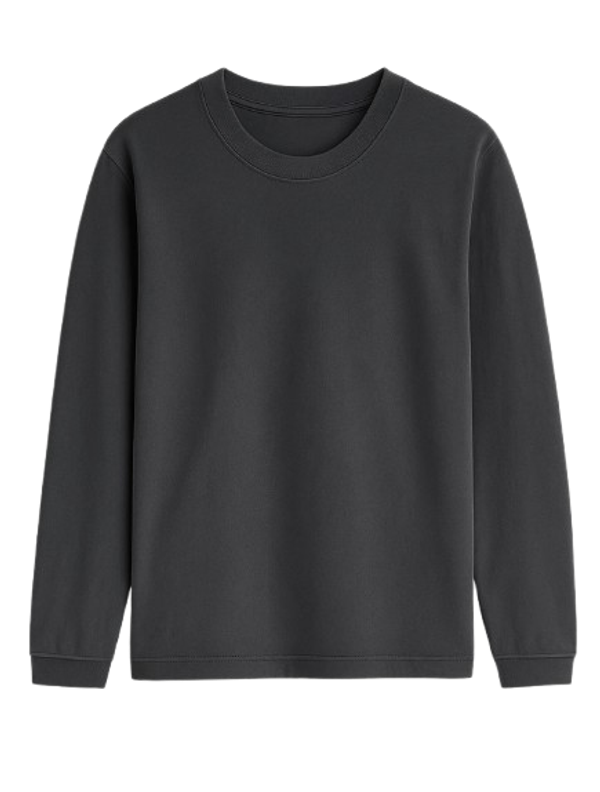 PORTO LS TEE Ebony Grey OLTEX