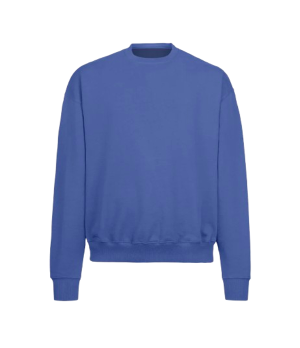 ULTRA-HEAVYWEIGHT OVERSIZE CREWNECK SWEATER Cobalt Blue GRAMMA