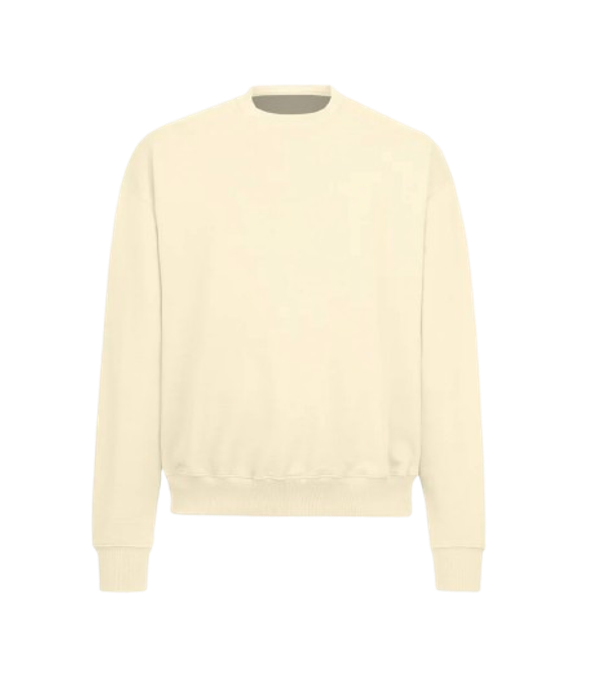 ULTRA-HEAVYWEIGHT OVERSIZE CREWNECK SWEATER Cream GRAMMA