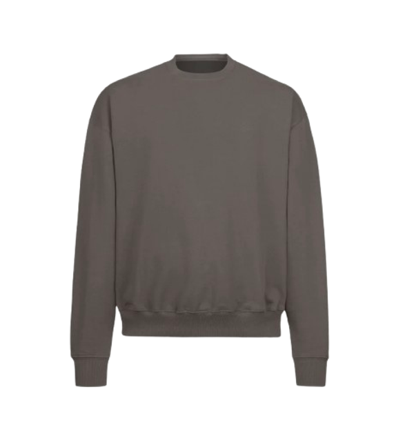 ULTRA-HEAVYWEIGHT OVERSIZE CREWNECK SWEATER Pigment Grey GRAMMA