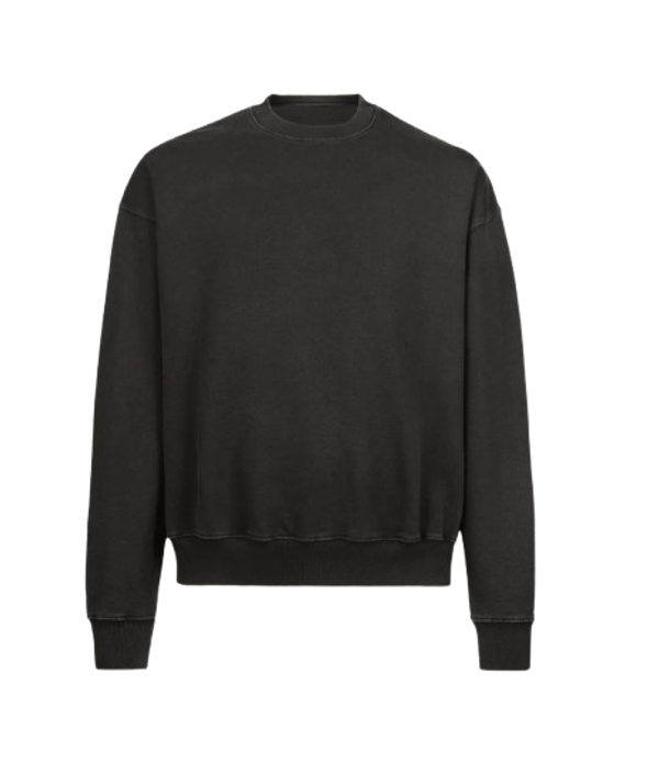 ULTRA-HEAVYWEIGHT OVERSIZE CREWNECK SWEATER Vintage Black GRAMMA