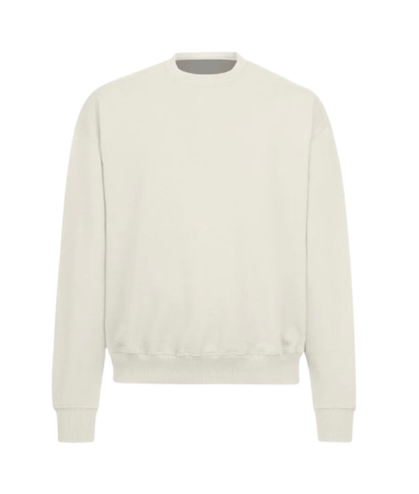 ULTRA-HEAVYWEIGHT OVERSIZE CREWNECK SWEATER Vintage White GRAMMA