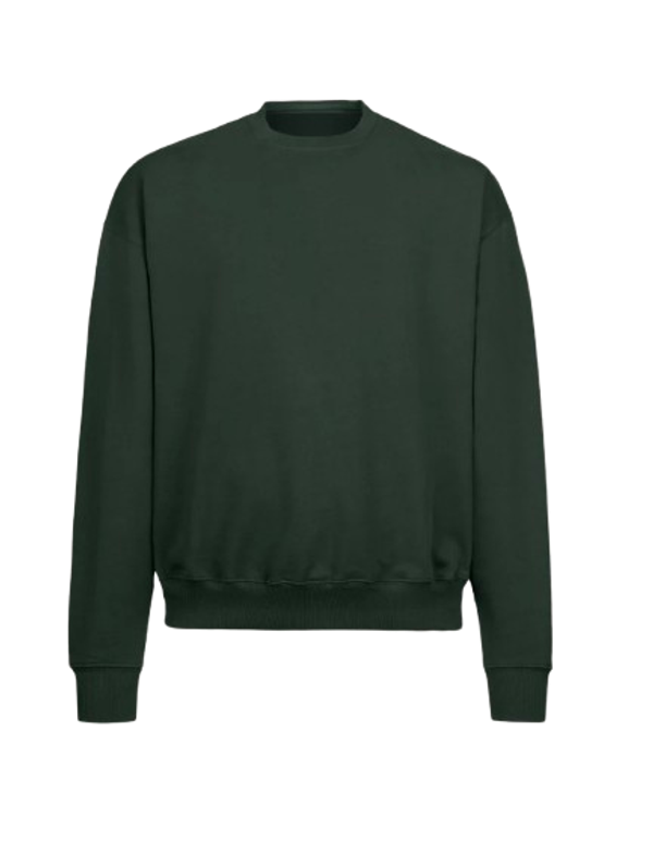 ULTRA-HEAVYWEIGHT OVERSIZE CREWNECK SWEATER Wild Green GRAMMA