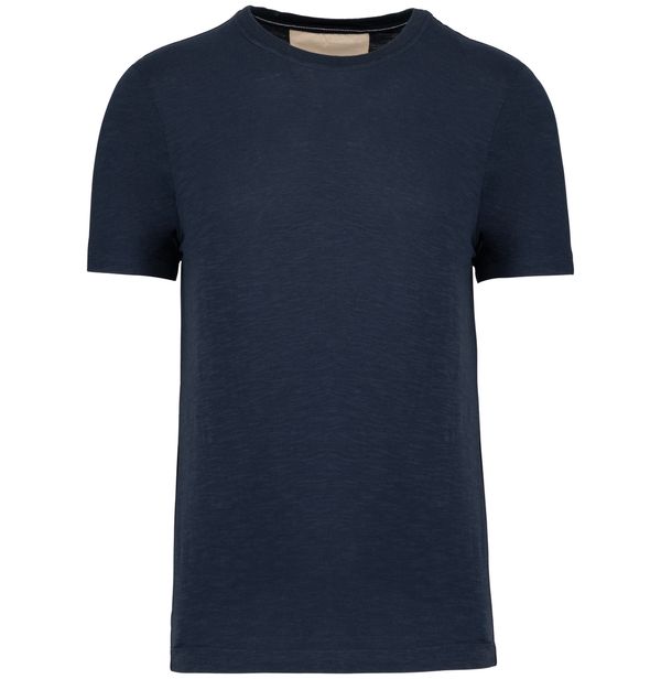 T-shirt slub écoresponsable col rond manches courtes homme - 160 g Navy Outlet Navy Kariban