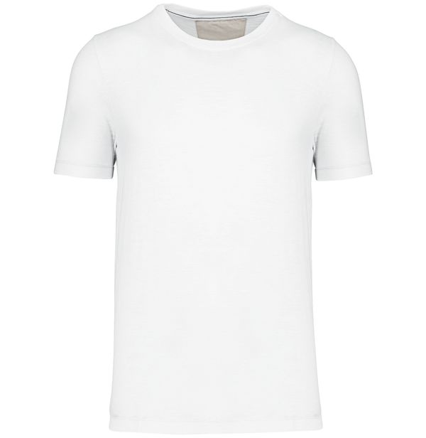 T-shirt slub écoresponsable col rond manches courtes homme - 160 g Blanc Outlet White Kariban
