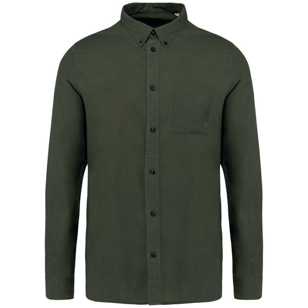 Chemise Lyocell TENCEL™ homme - 125g Washed Organic Khaki Native Spirit