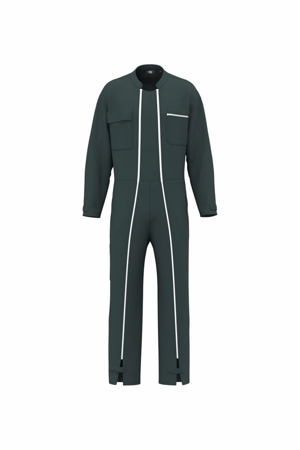 Combinaison double zip unisexe US Green WK.Designed To Work