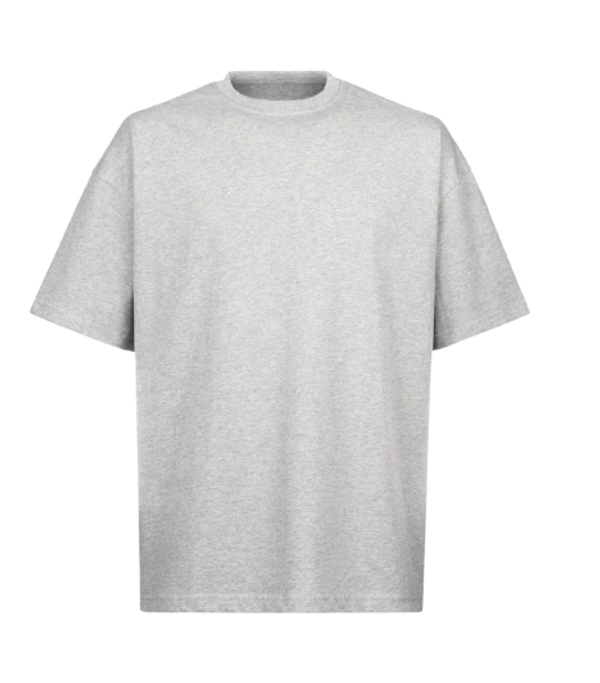ULTRA LUXURY OVERSIZED TEE SHIRT 240GSM Light Grey GRAMMA