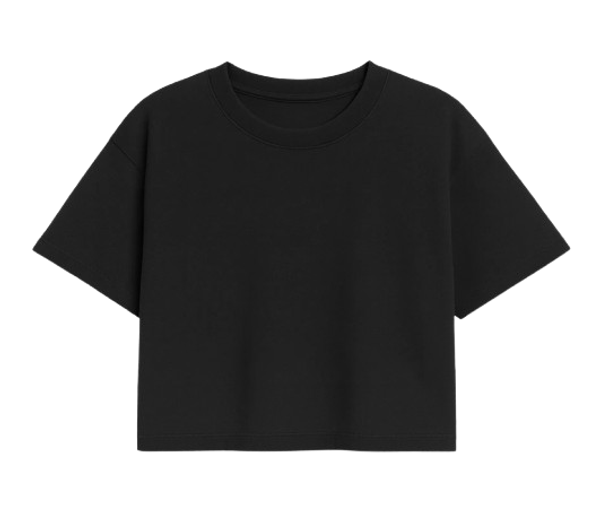 SAREK CROP TEE Black OLTEX