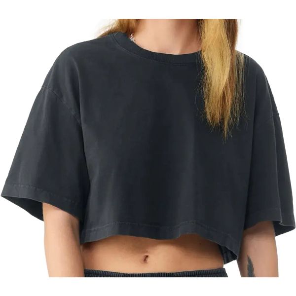 T-shirt délavé lourd court Washed Black Bella&Canvas