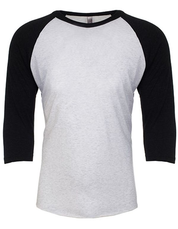couleur Heather White (Tri-Blend) / Vintage Black (Tri-Blend)