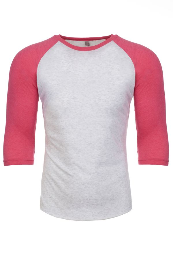 couleur Heather White (Tri-Blend) / Vintage Pink (Tri-Blend)