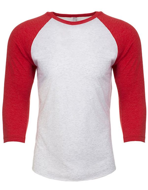 couleur Heather White (Tri-Blend) / Vintage Red (Tri-Blend)