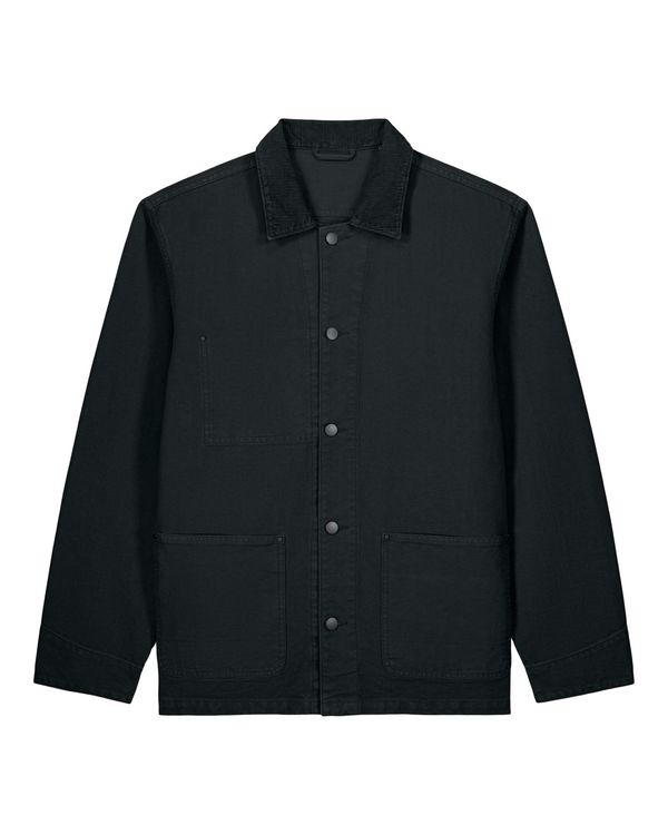 Chore Jacket G. Dyed Black Stanley Stella