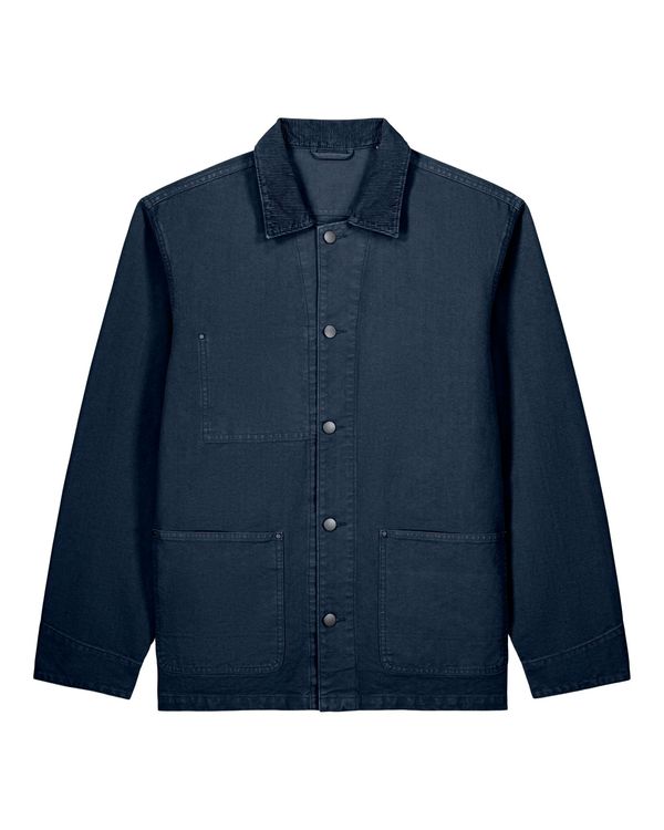 Chore Jacket G.Dyed Navy Stanley Stella
