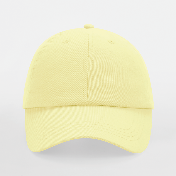 Casquette à profil bas 6 panneaux Pastel lemon Beechfield®