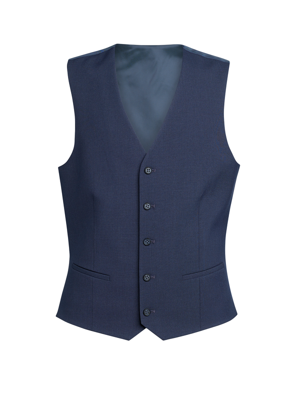 Gilet homme George coupe cintrée Denim BROOK TAVERNER