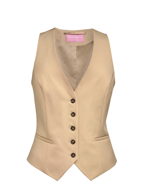 Gilet femme Béatrice coupe cintrée Sand BROOK TAVERNER