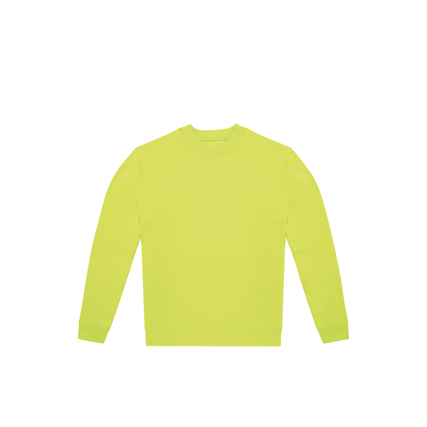 Sweat-shirt col rond ID.222 Acid Lime B&C
