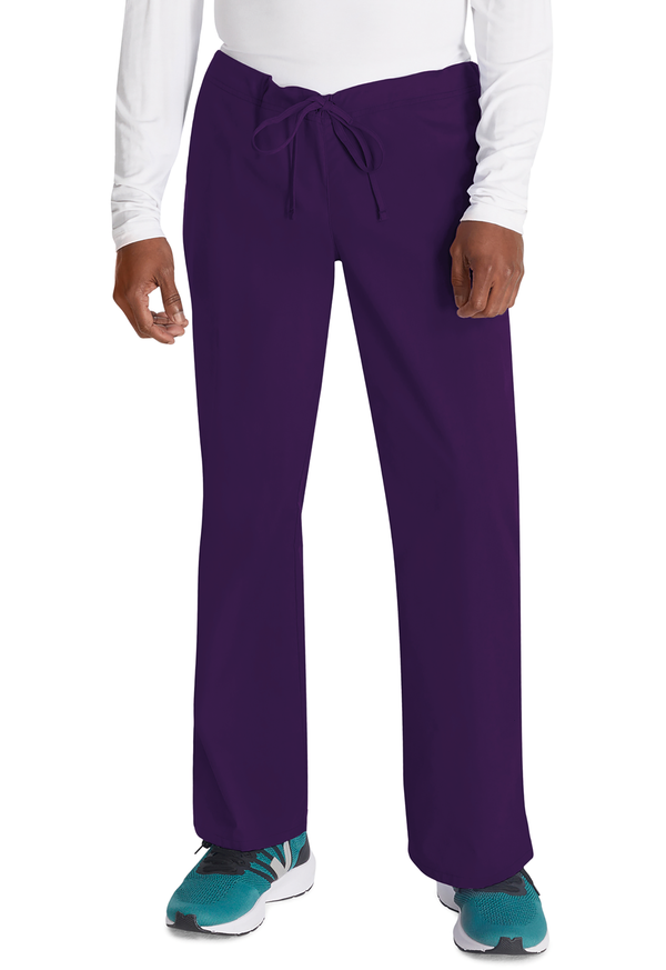 Pantalon à cordon de serrage à taille standard unisexe Eggplant Dickies Medical