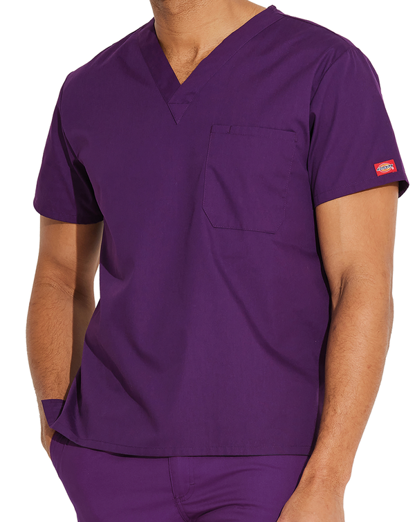 Haut col V unisexe Eggplant Dickies Medical