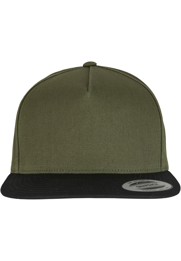 Casquette Classic 5 Panel Snapback OLIVE / BLACK FLEXFIT