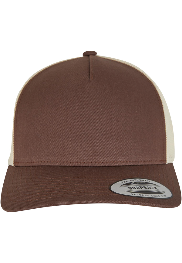 Casquette trucker retro bicolore MUSTANG / BEIGE FLEXFIT