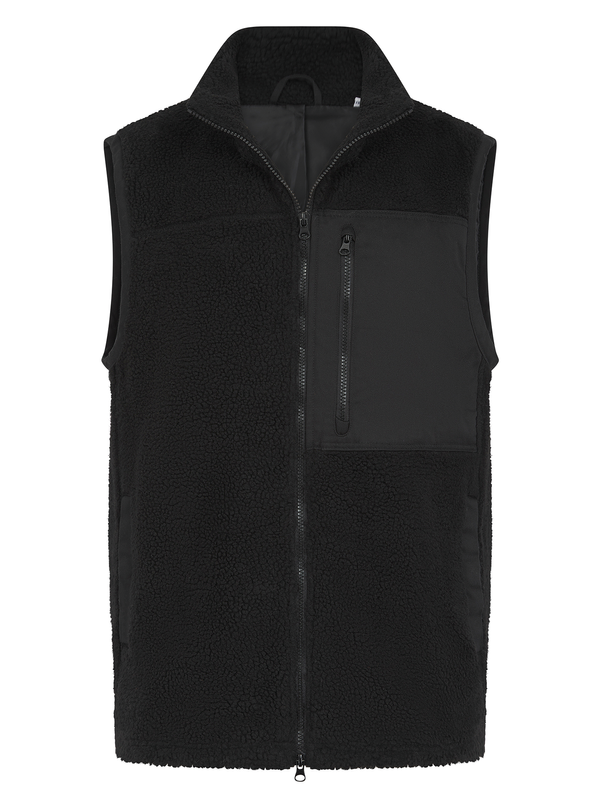 Gilet sherpa recyclé Black Front Row