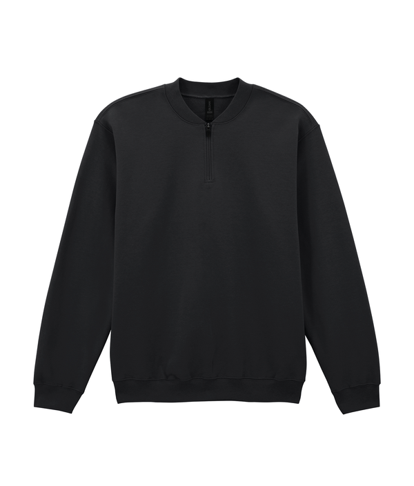 Sweat-shirt en molleton 1/4 zip Black Gildan