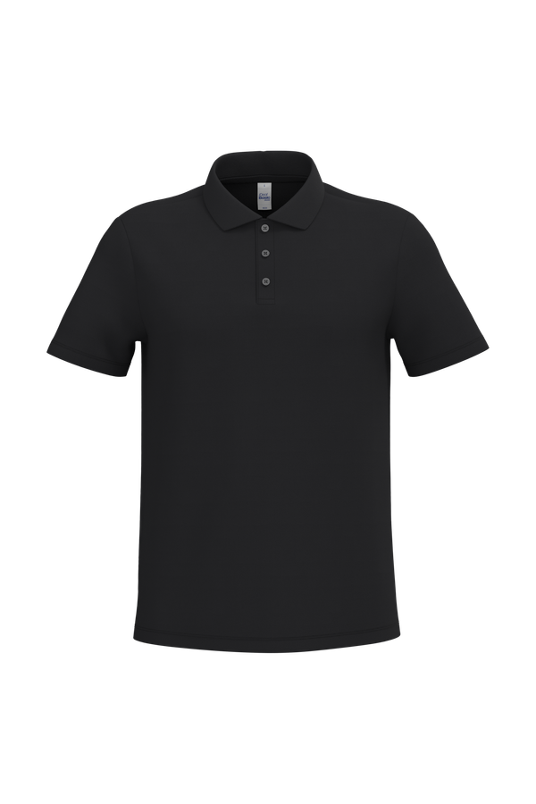 Polo piqué homme Ideal Black iDeal Basic Brand