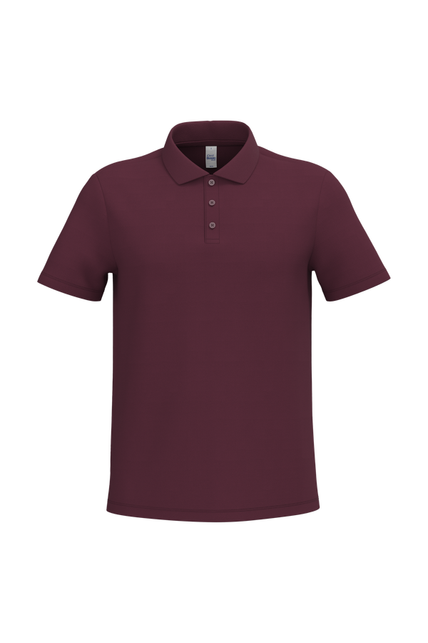 Polo piqué homme Ideal Burgundy iDeal Basic Brand