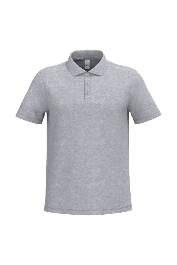 Polo piqué homme Ideal Oxford Grey iDeal Basic Brand