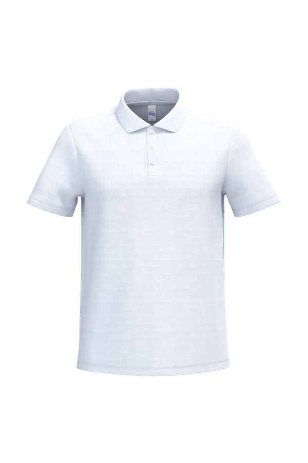 Polo piqué homme Ideal White iDeal Basic Brand