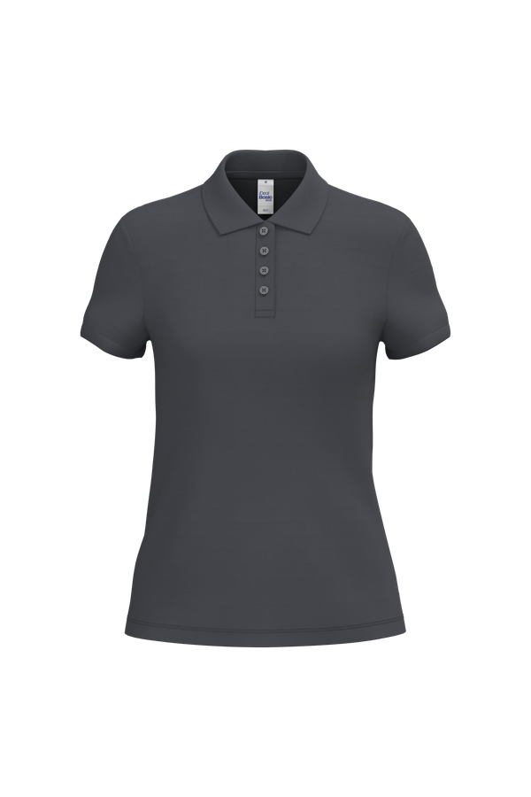 Polo piqué femme Ideal Dark Grey iDeal Basic Brand