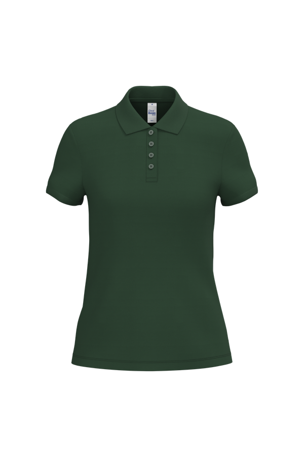 Polo piqué femme Ideal Forest Green iDeal Basic Brand