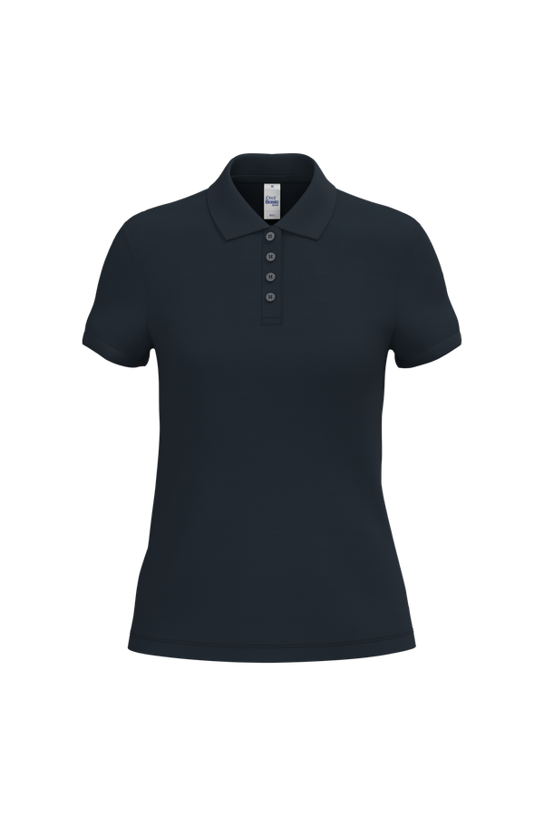 Polo piqué femme Ideal Navy iDeal Basic Brand