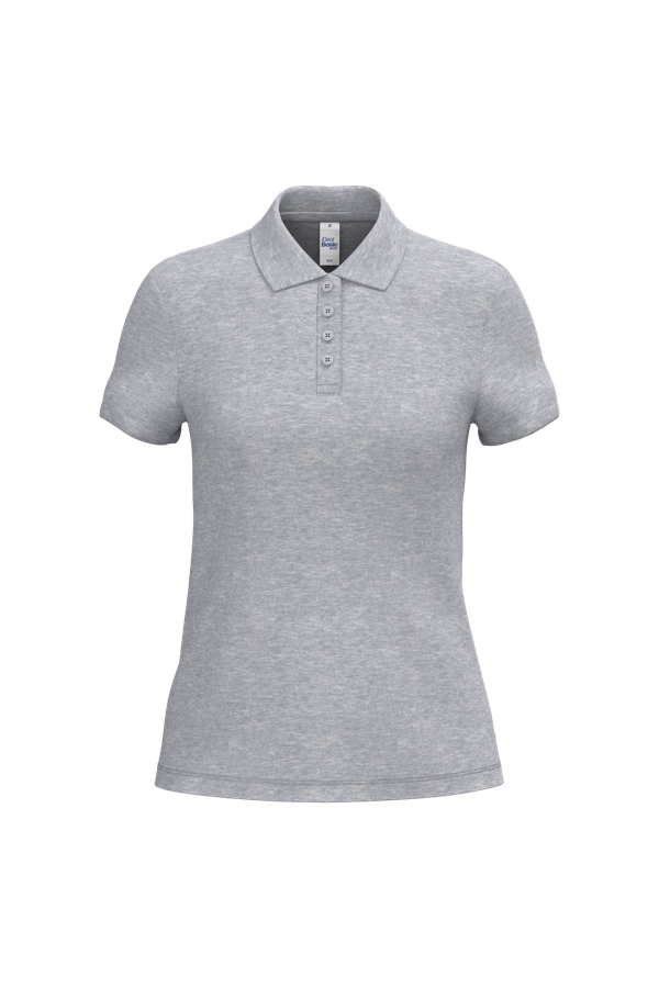 Polo piqué femme Ideal Oxford Grey iDeal Basic Brand