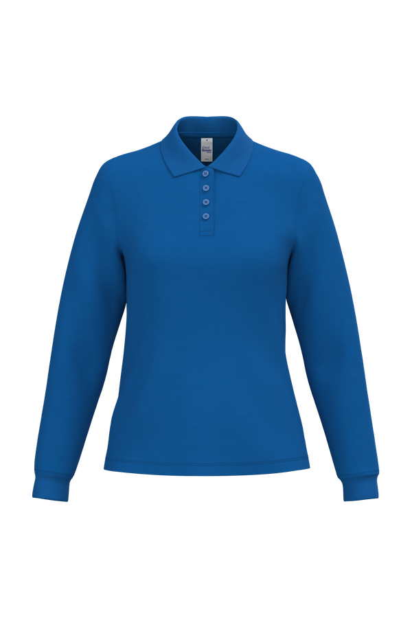 Polo piqué LSL femme Ideal Royal Blue iDeal Basic Brand