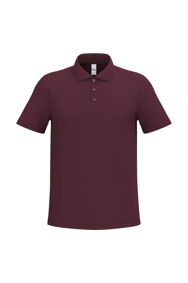 Polo piqué homme Ideal Burgundy iDeal Basic Brand