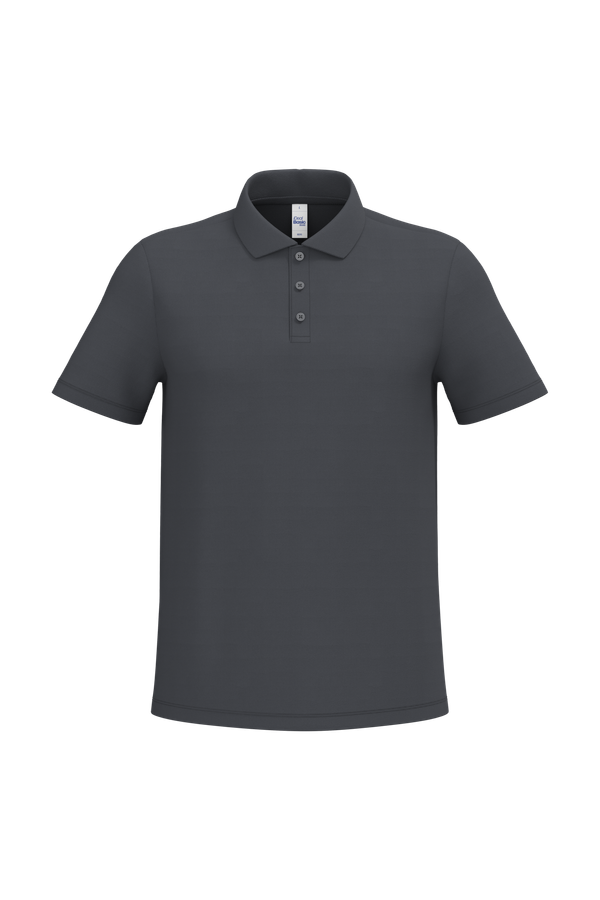 Polo piqué homme Ideal Dark Grey iDeal Basic Brand