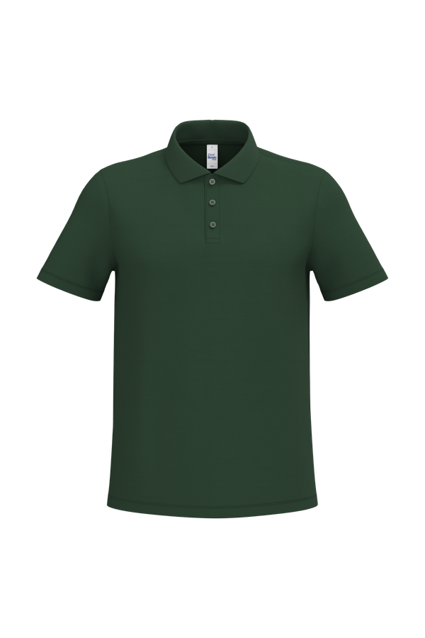 Polo piqué homme Ideal Forest Green iDeal Basic Brand