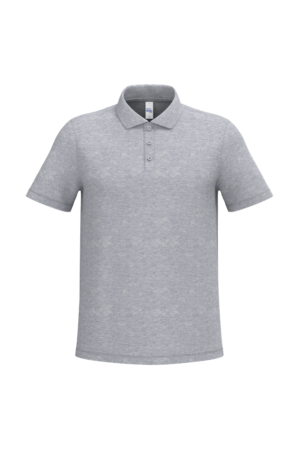 Polo piqué homme Ideal Oxford Grey iDeal Basic Brand
