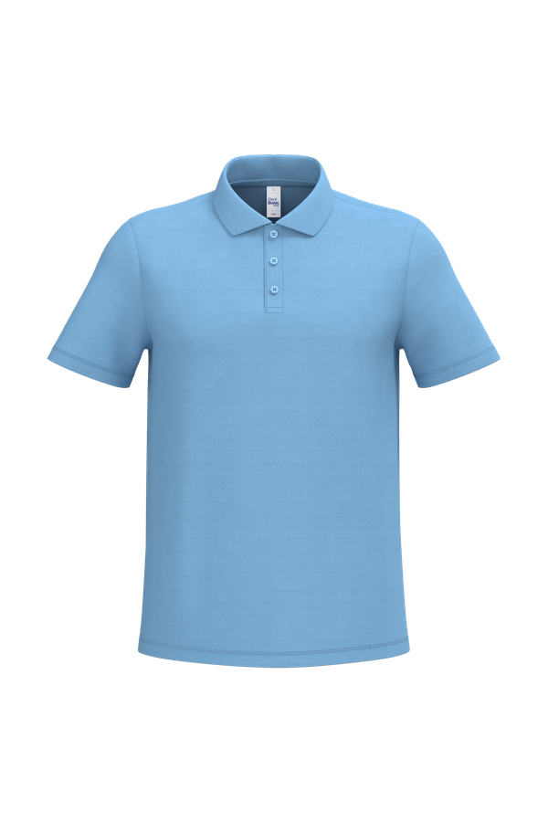 Polo piqué homme Ideal Sky Blue iDeal Basic Brand