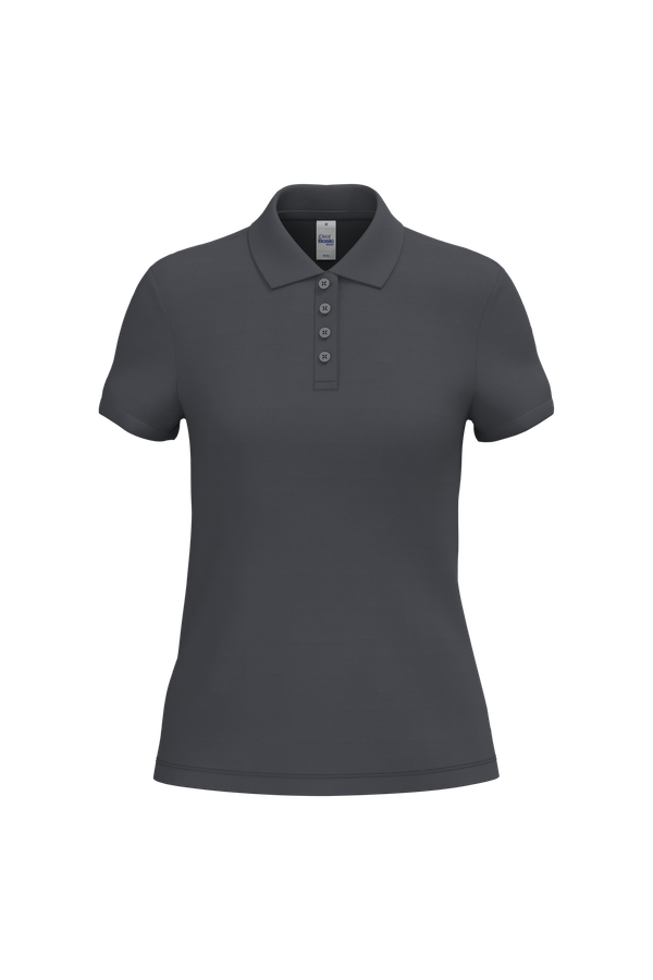 Polo piqué femme Ideal Dark Grey iDeal Basic Brand