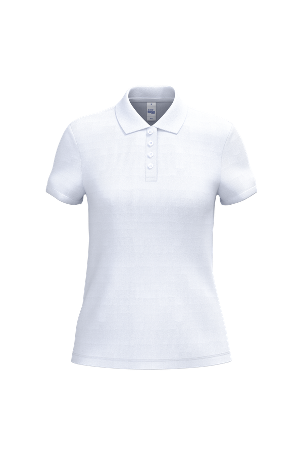 Polo piqué femme Ideal White iDeal Basic Brand