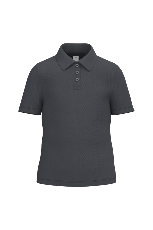 Polo piqué enfant Ideal Dark Grey iDeal Basic Brand